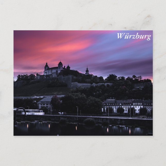 Postal Würzburg, Alemania (Anverso)