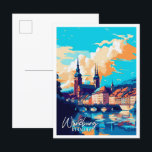 Postal Wurzburg Alemania ilustracion de viaje vintage<br><div class="desc">Ilustracion Wurzburg Alemania vintage</div>