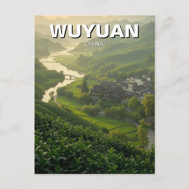 Postal Wuyuan Jiangxi china Travel (Anverso)