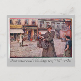 Postal "WW1 Female Mail Carrier"