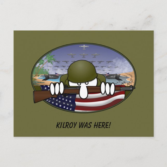 Postal WW2 Kilroy (Anverso)