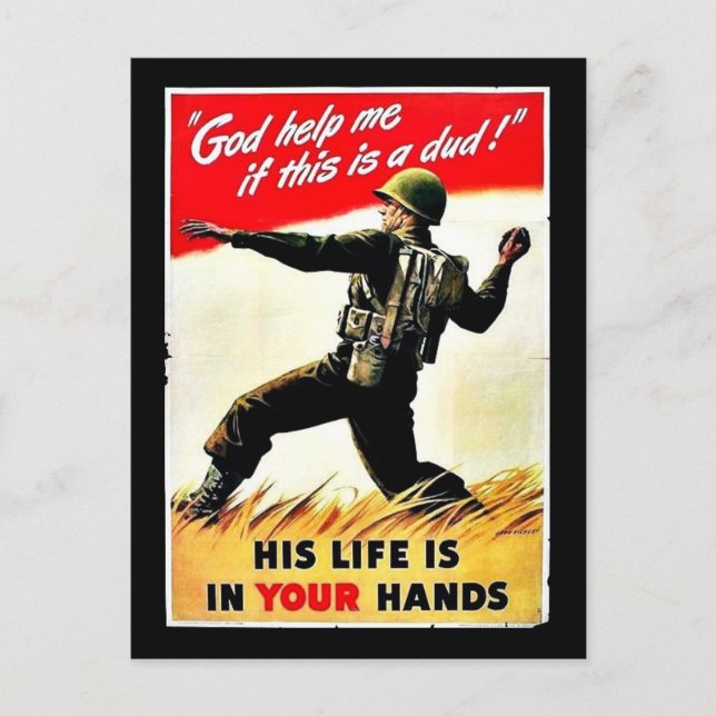 Postal Wwii En Tus Manos (Anverso)