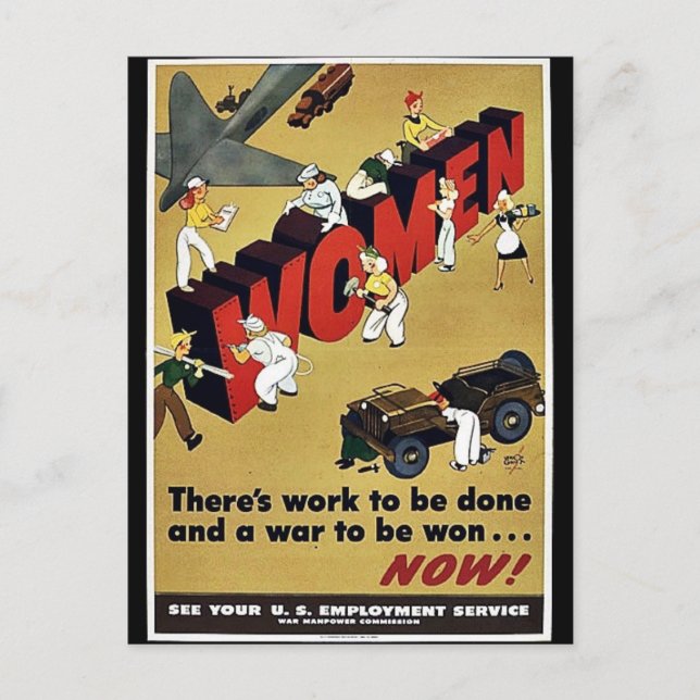 Postal Wwii Women (Anverso)