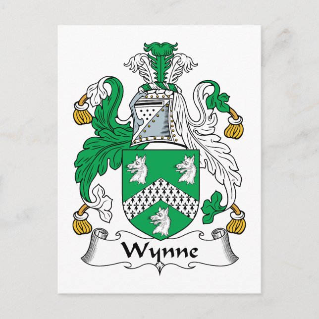 Postal Wynne Family Crest (Anverso)