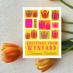Postal Wynyard Tasmania Australia campos de tulipanes