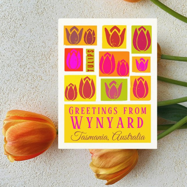 Postal Wynyard Tasmania Australia Tulip fields (Subido por el creador)