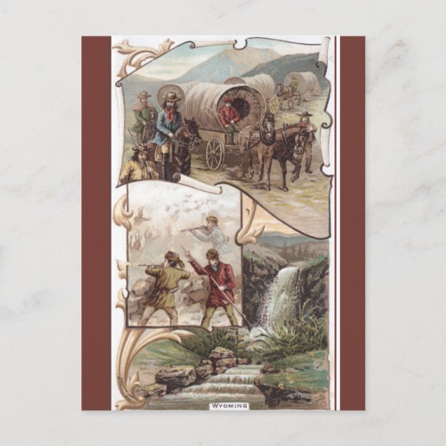 Postal Wyoming Antiguo (Anverso)