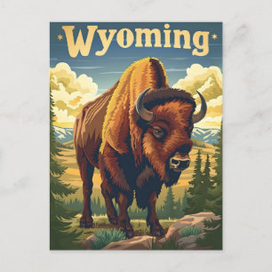 Postal Wyoming Bison
