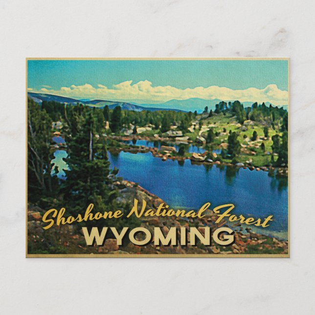Postal Wyoming, Bosque Nacional Shoshone (Anverso)