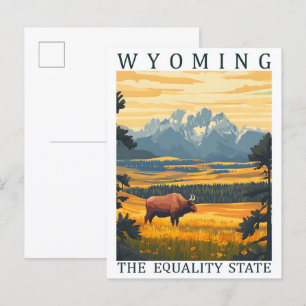 Postal Wyoming Centro de Viajes del Estado de Igualdad en