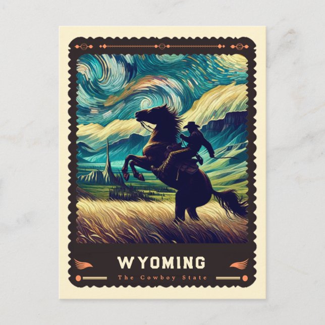 Postal Wyoming | Vincent Van Gogh Inspired (Anverso)