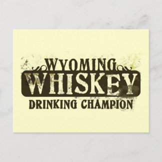 Postal Wyoming Whiskey Campeón de Bebidas