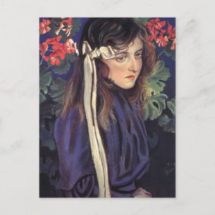 Postal Wyspianski, retrato de Eliza Parenska, 1905
