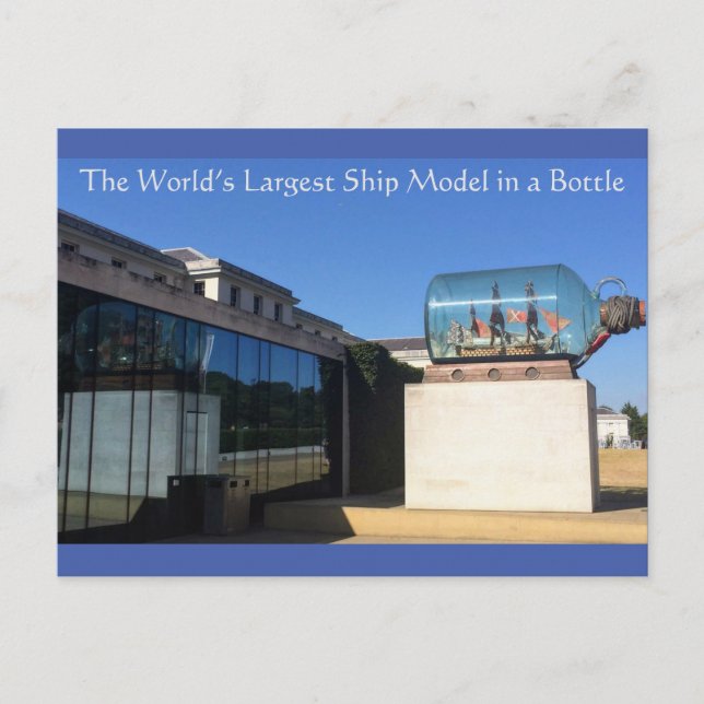 Postal X: ¿El modelo de barco más grande del mundo en una (Anverso)