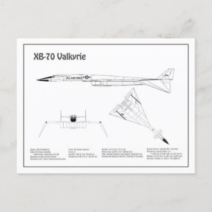Postal XB-70 Valkyrie - Planes de Planes de Planes de Pla