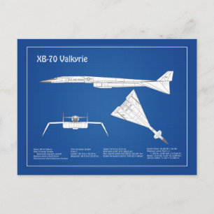 Postal XB-70 Valkyrie - Planes de Planes de Plano de Plan
