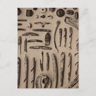 Postal XIII Piedra, adornos de vidrio, So California