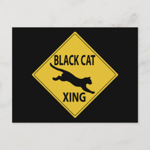Postal Xing de gato negro