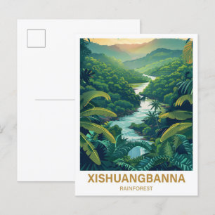 Postal Xishuangbanna Rainforest Yunan Tiongkok Viajes