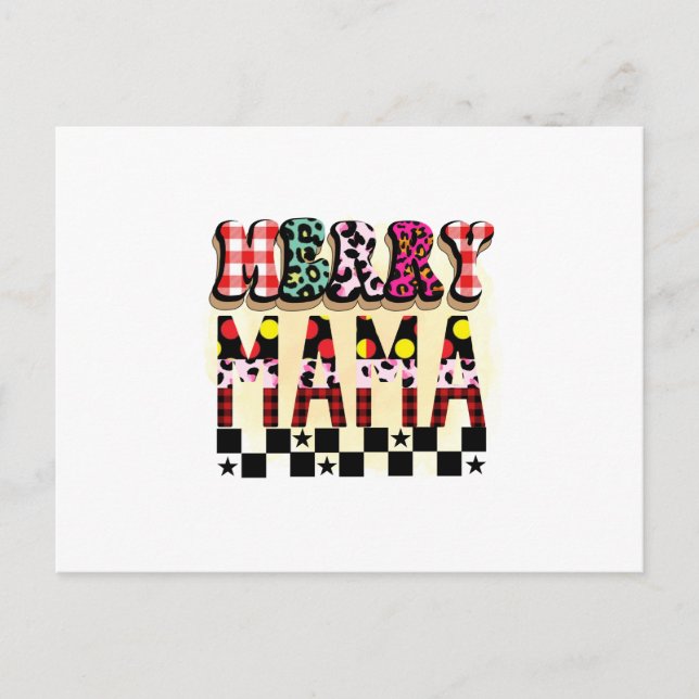 Postal Xmas Gift Merry Mama (Anverso)