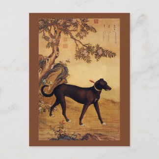 Postal Xueluzhua ~ 雪 爪 卢 ~Greyhound ~Giuseppe Castiglione