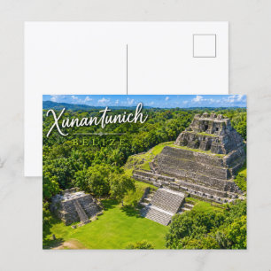 Postal Xunantunich sitio arqueológico maya de Belice