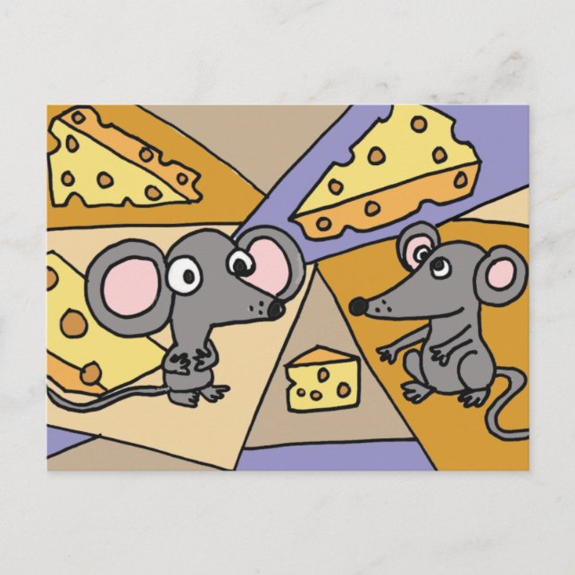 Postal XX- Arte de ratones y queso (Anverso)