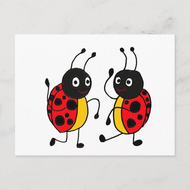 Postal XX- Bailando Ladybugs (Anverso)