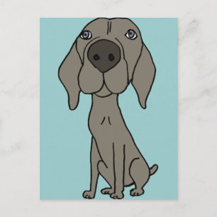 Postal XX- Diseño de Weimaraner
