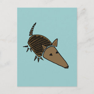 Postal XX- Funky Armadillo Art
