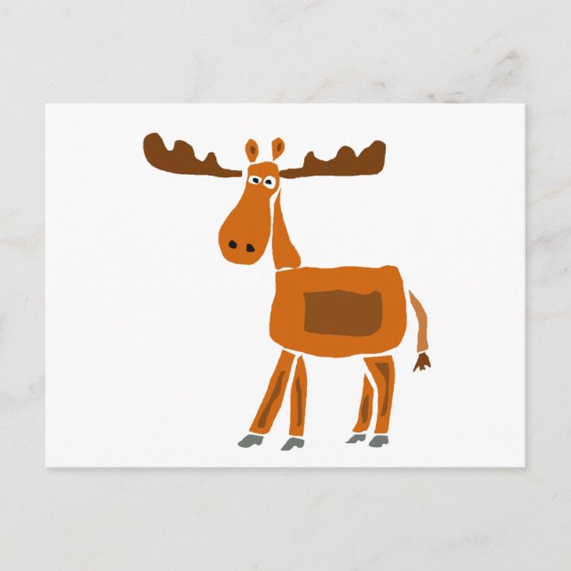 Postal XX- Funny Diseño de Arte Moose (Anverso)