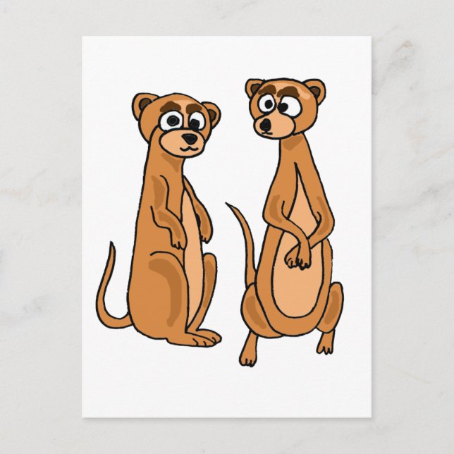 Postal XX-Funny Meerkat Personalizado (Anverso)