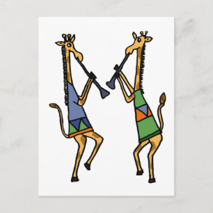 Postal XX- Girafas bailarinas