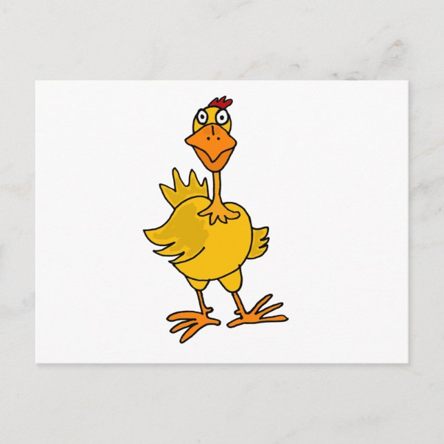 Postal XX- Hilarious Goofy Chicken (Anverso)
