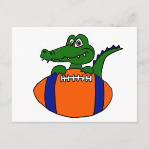 Postal XX- Impresionante gator en un Personalizado de fút