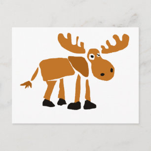 Postal XX- Moose de arte primitivo