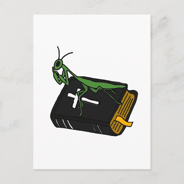 Postal XX- Orar a los mantis en la Biblia (Anverso)