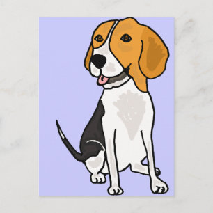 Postal XX- Personalizado de Beagle Cute