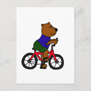 Postal XX- Personalizado de ciclismo de oso