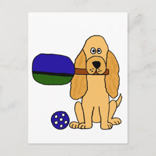 Postal XX- Personalizado de Cocker Español de Pickleball