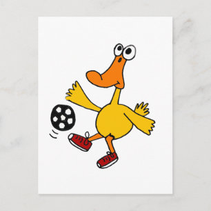 Postal XX- Personalizado de fútbol de juego de pato