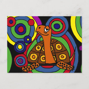 Postal XX- Sorprendente arte abstracto de tortuga
