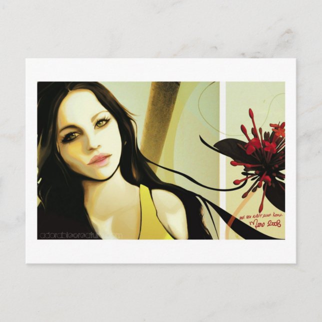 Postal Y Ella Ni Siquiera Sabía Postcard (Anverso)