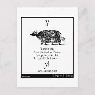 Postal Y era un yak