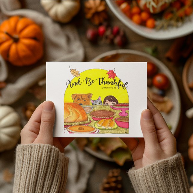 Postal Y Estar Agradecidos Con La Postcarta Inspiradora (Subido por el creador)