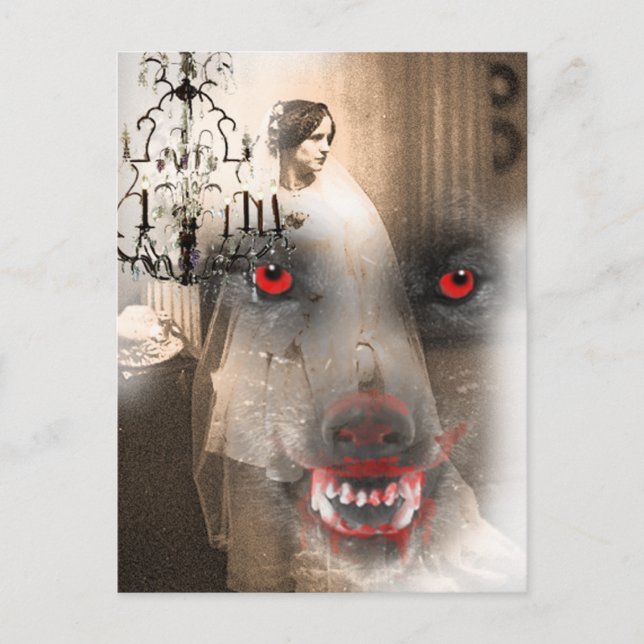 Postal Y luego vio la luna (Anverso)