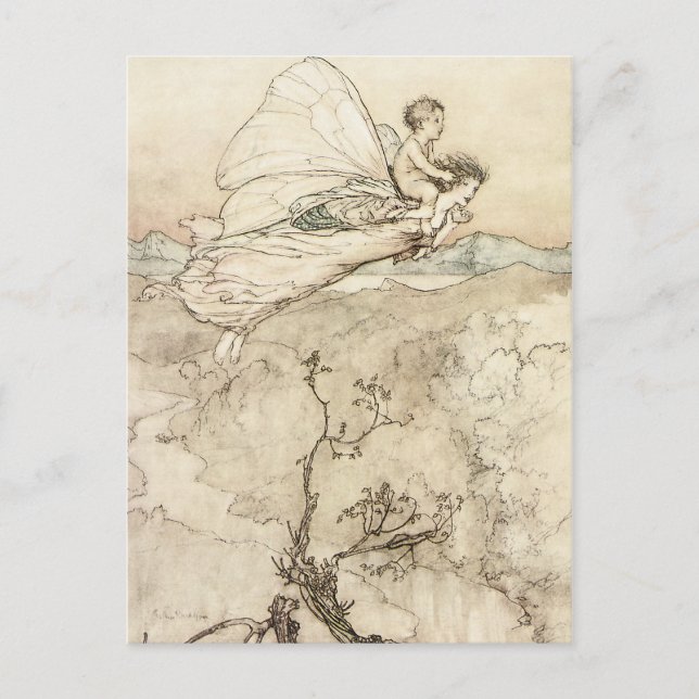 Postal Y Su Hada Sen Postcard (Anverso)