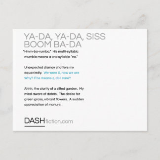 Postal Ya-Da, Ya-Da, Siss Boom, Ba-Da