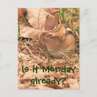 Postal ¿Ya es lunes? Postcard de Chipmunk