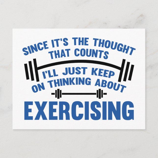 Postal Ya que es el pensamiento lo que cuenta lo que voy  (Anverso)